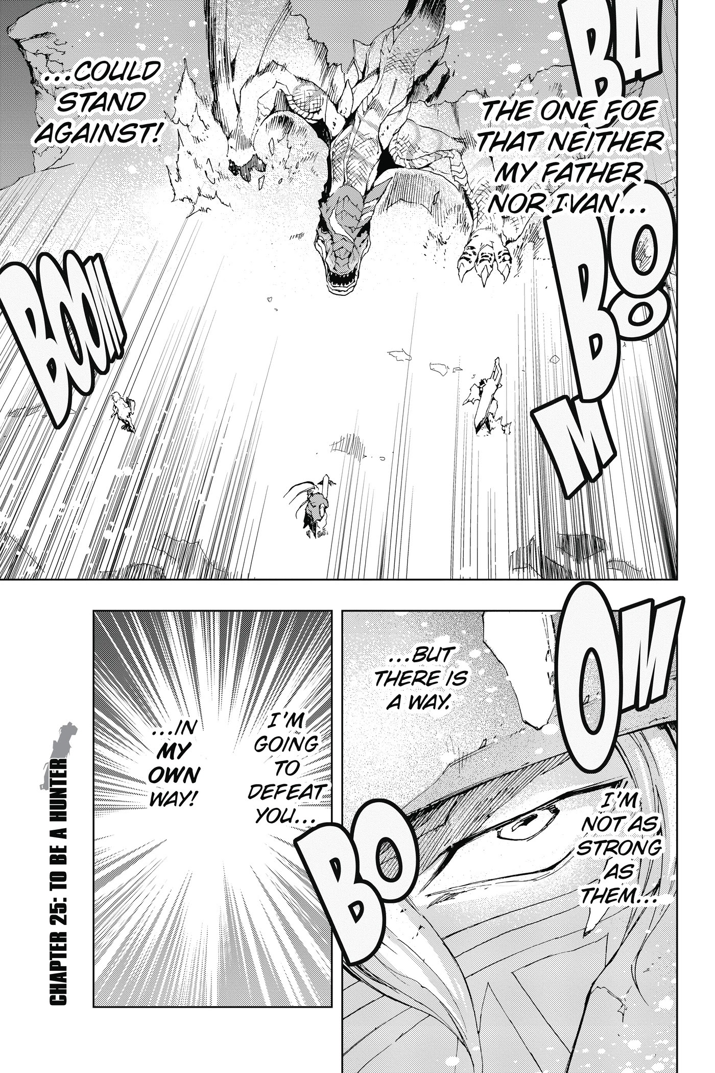 Monster Hunter - Senkou no Kariudo Chapter 25 page 1 - Chapter 25: To Be a Hunter