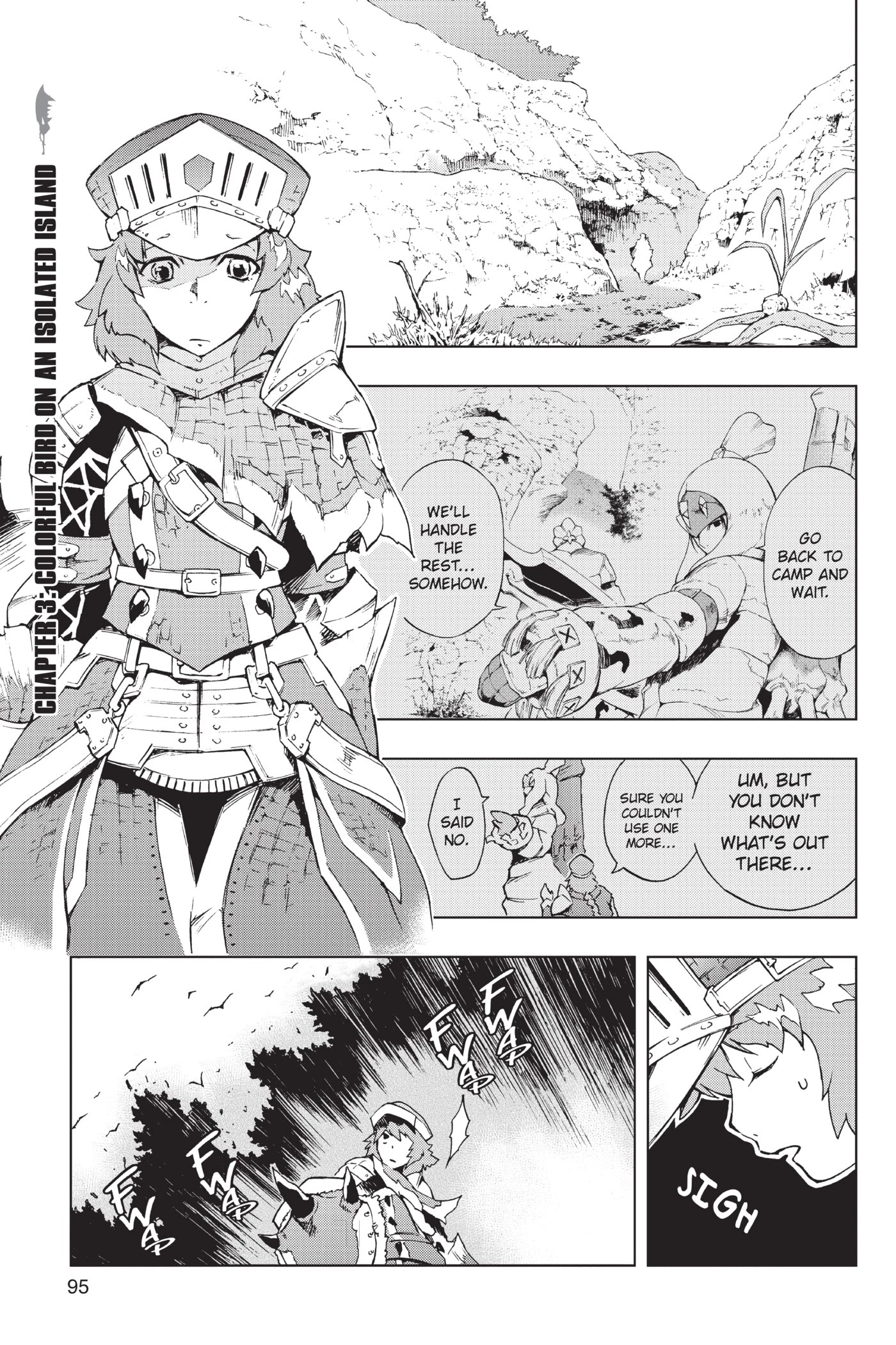 Monster Hunter - Senkou no Kariudo Chapter 3 page 1 - Chapter 3: Colorful Bird on an Isolated Island