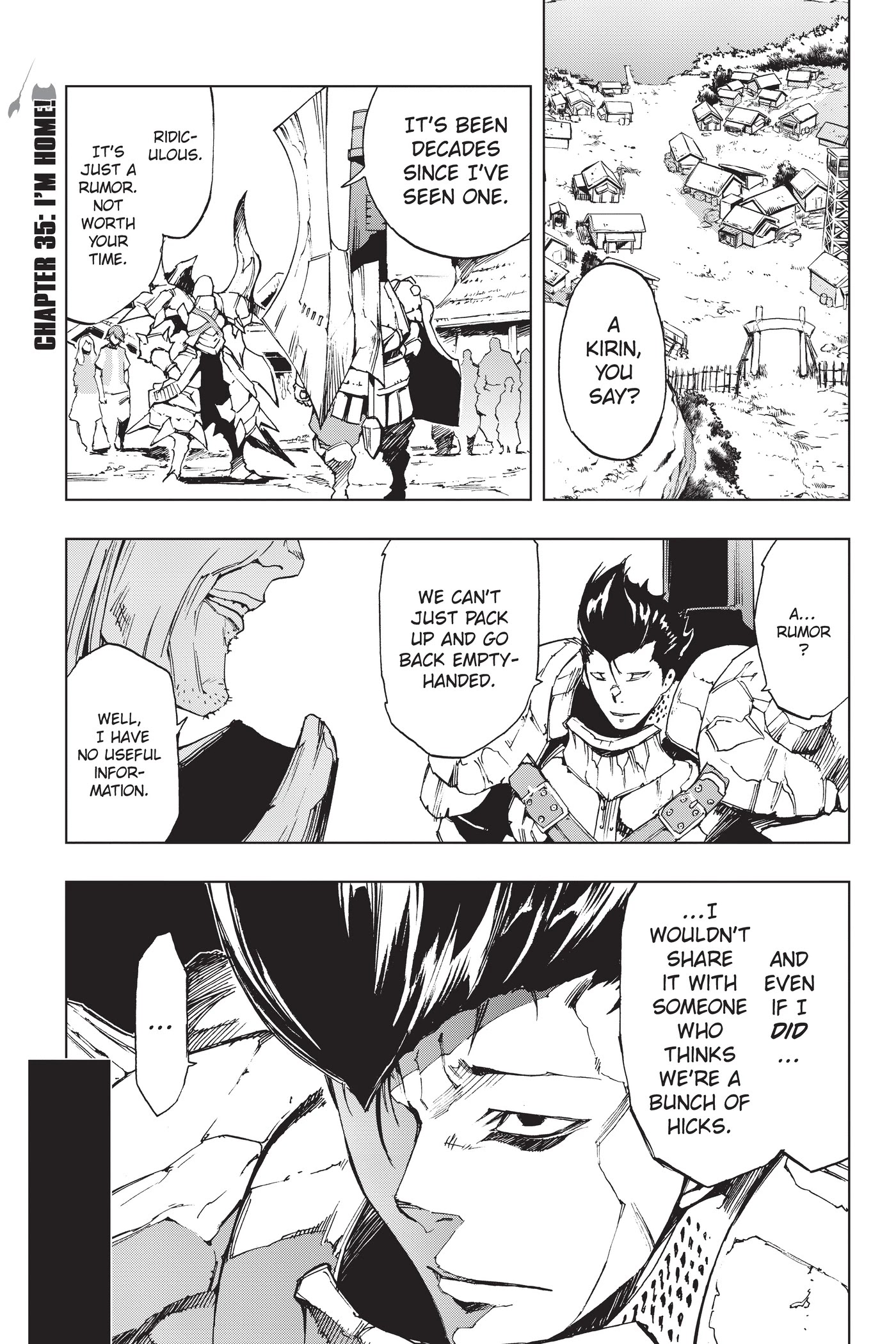 Monster Hunter - Senkou no Kariudo Chapter 35 page 1 - Chapter 35: I'm Home!
