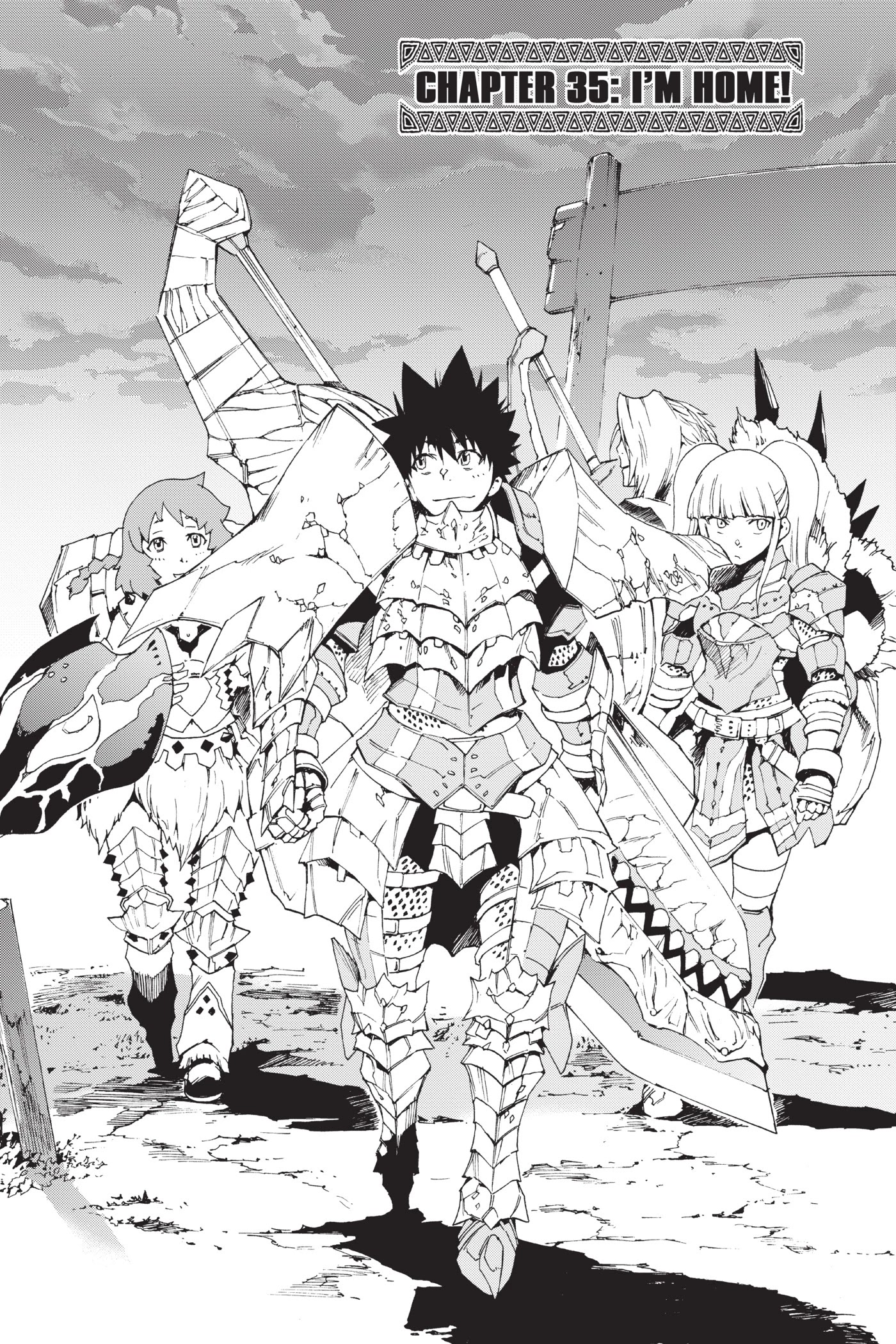 Monster Hunter - Senkou no Kariudo Chapter 35 page 2 - Chapter 35: I'm Home!