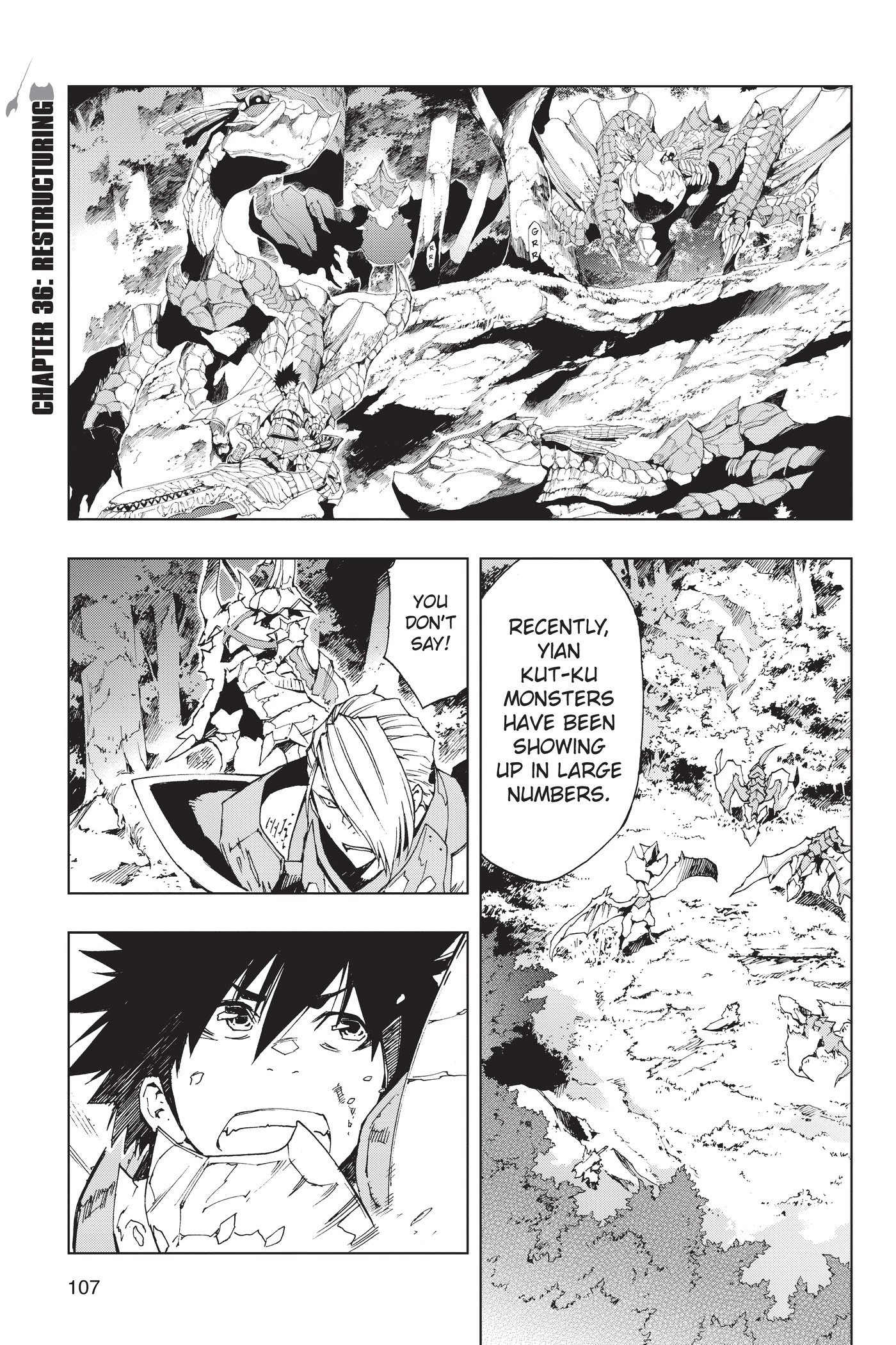 Monster Hunter - Senkou no Kariudo Chapter 36 page 1 - Chapter 36: Restructuring
