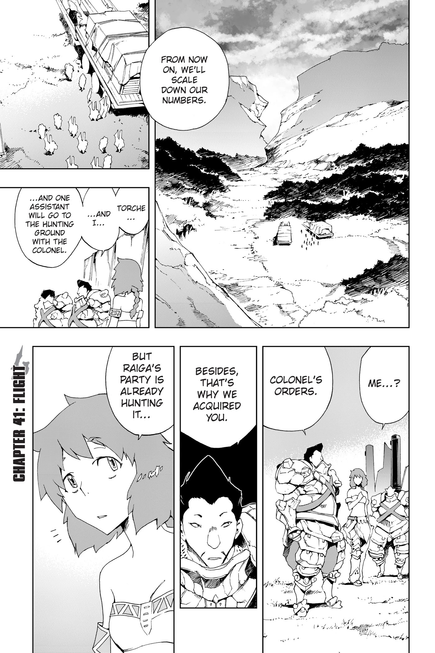 Monster Hunter - Senkou no Kariudo Chapter 41 page 1 - Chapter 41: Flight