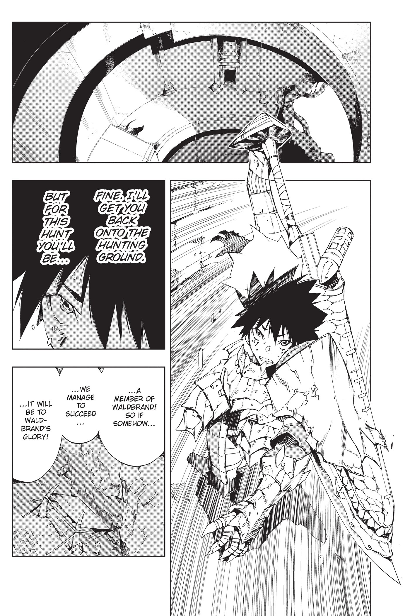 Monster Hunter - Senkou no Kariudo Chapter 44 page 13 - Chapter 44: Darkening Sky