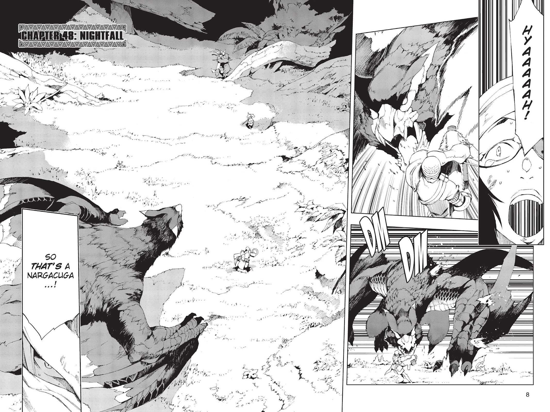 Monster Hunter - Senkou no Kariudo Chapter 48 page 9 - Chapter 48: Nightfall