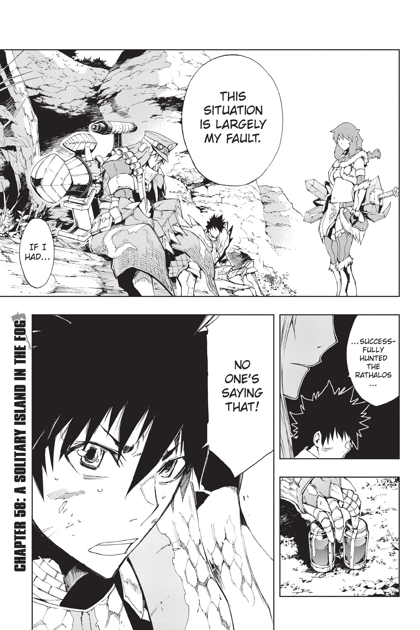 Monster Hunter - Senkou no Kariudo Chapter 58 page 1 - Chapter 58: A Solitary Island in the Fog