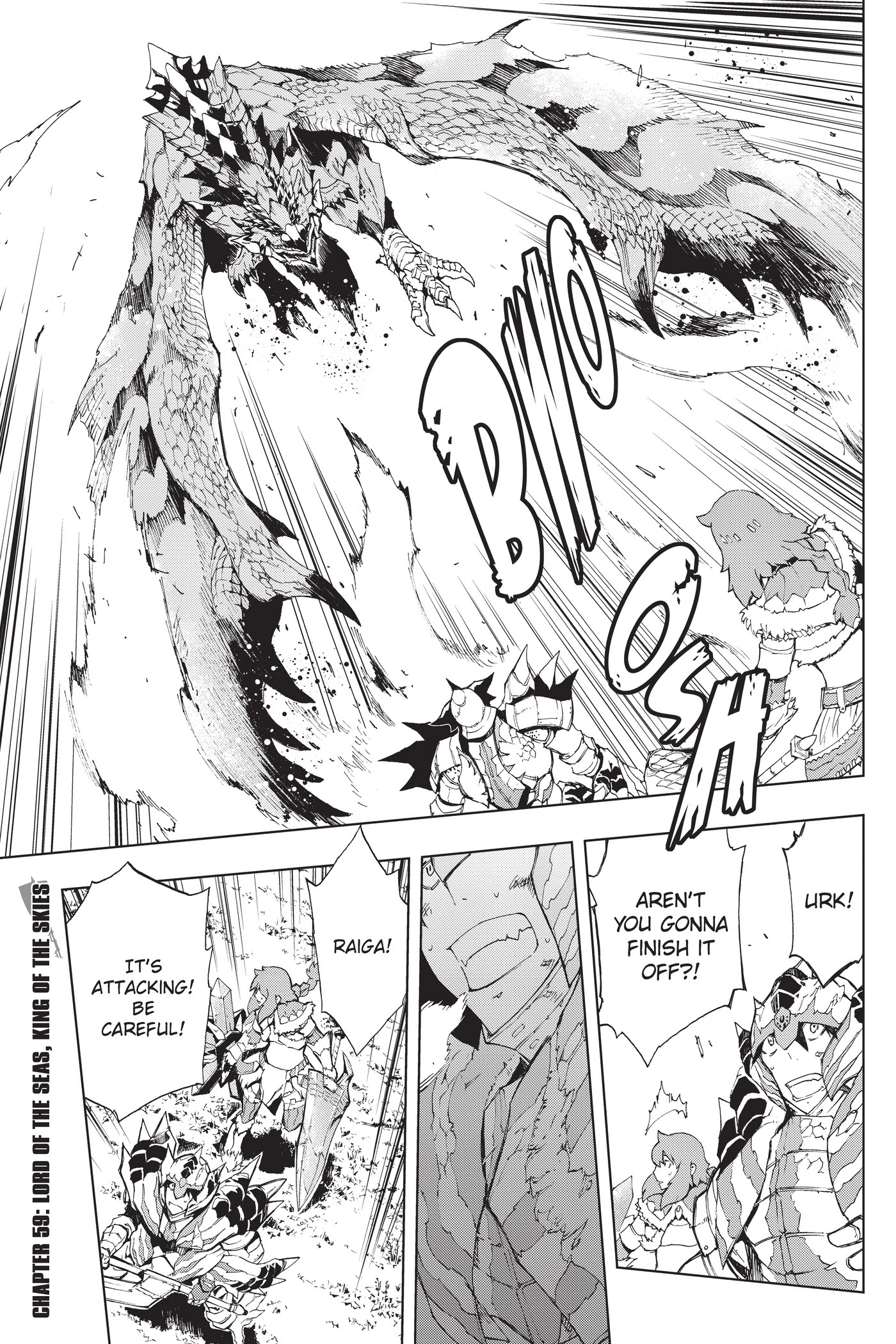 Monster Hunter - Senkou no Kariudo Chapter 59 page 1 - Chapter 59: Lord of the Seas, King of the Skies