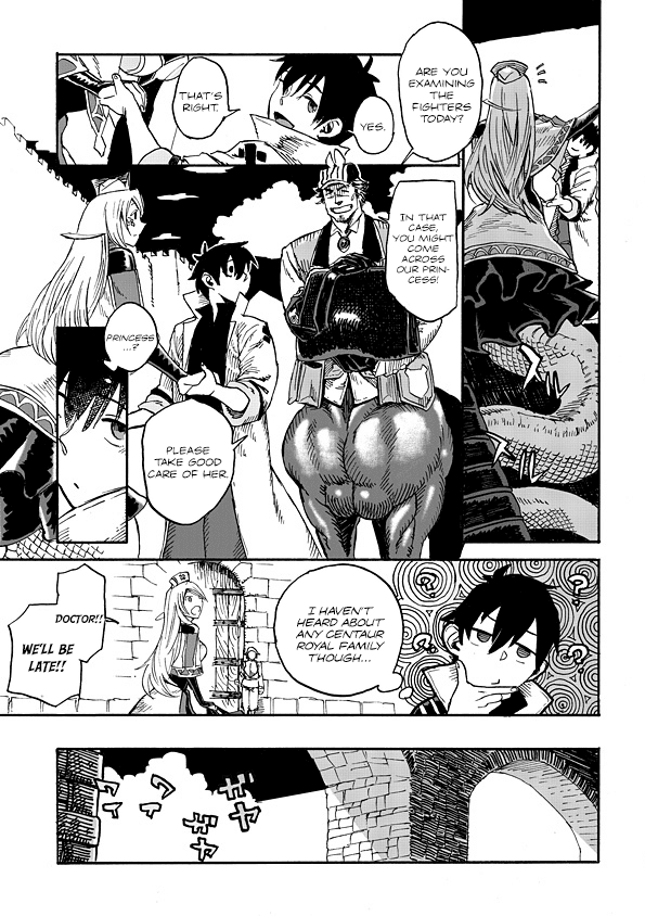 Monster Musume no Oishasan Chapter 1.1 page 16 - Chapter 1.1: The First Case: The Centaur of the Arena (1)