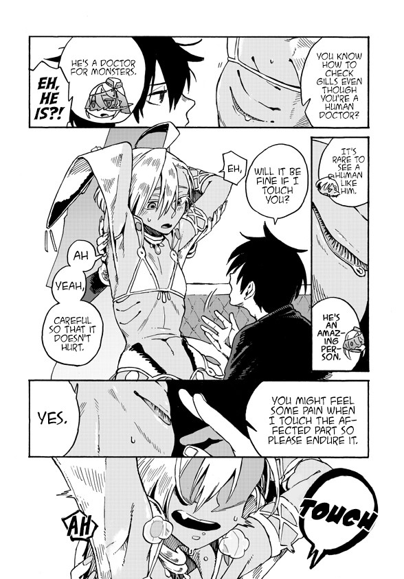 Monster Musume no Oishasan Chapter 2.2 page 14 - Chapter 2.2: The Second Case: The Mermaid from the Waterways (2)