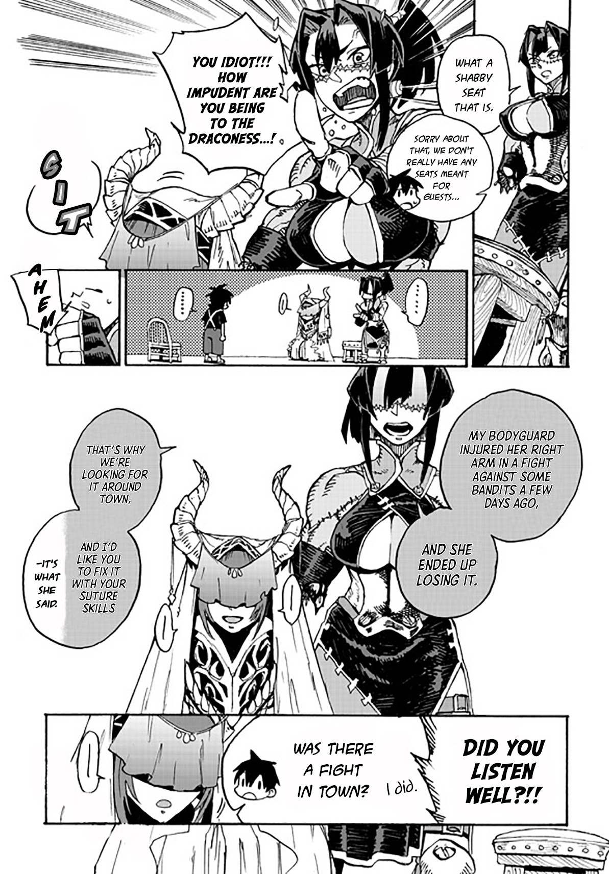 Monster Musume no Oishasan Chapter 3.1 page 12 - Chapter 3.1: The Third Case: The Flesh Golem Who Hates Doctors (1)