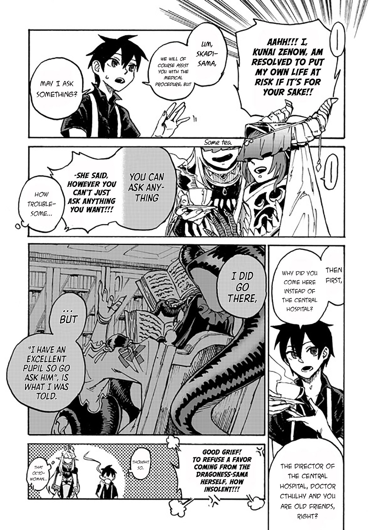 Monster Musume no Oishasan Chapter 3.1 page 14 - Chapter 3.1: The Third Case: The Flesh Golem Who Hates Doctors (1)
