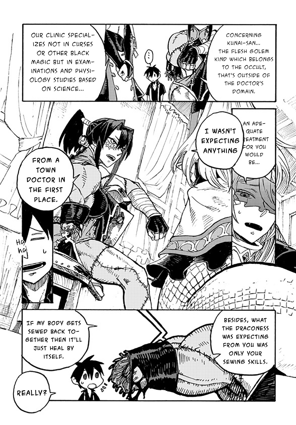 Monster Musume no Oishasan Chapter 3.1 page 18 - Chapter 3.1: The Third Case: The Flesh Golem Who Hates Doctors (1)