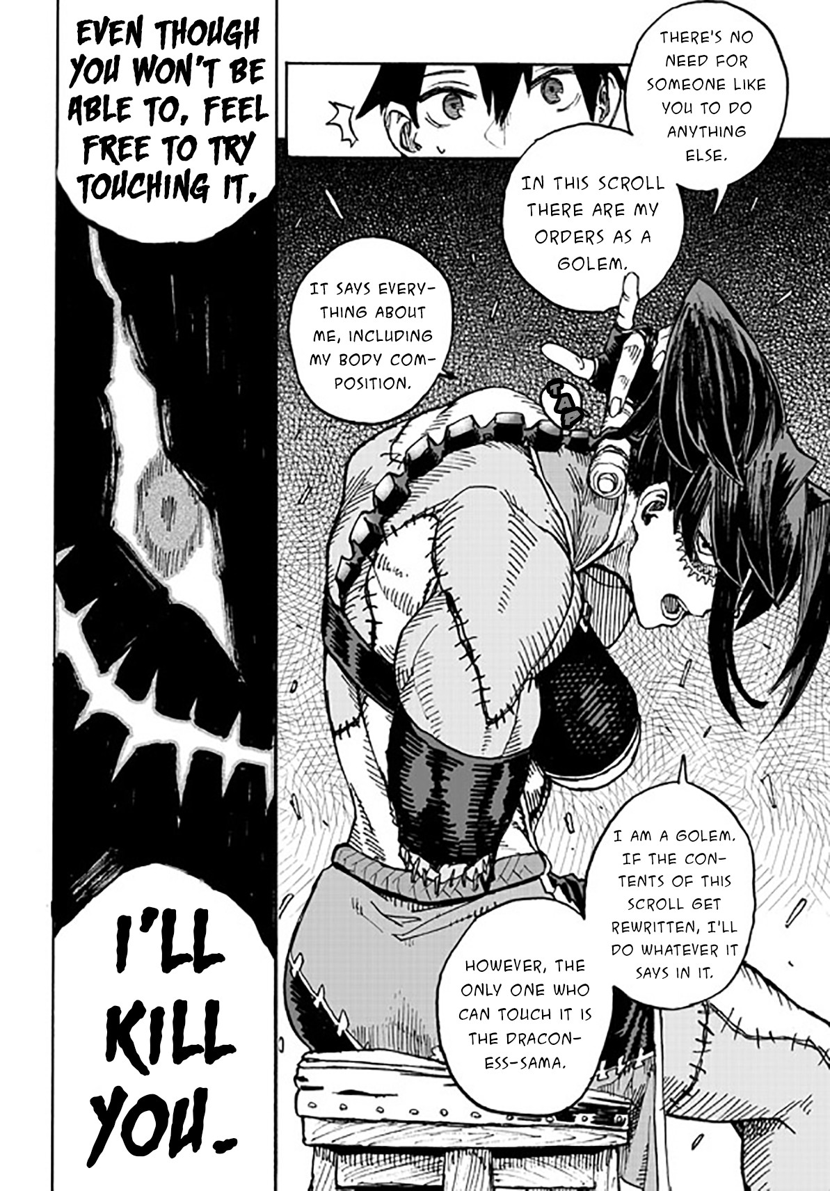 Monster Musume no Oishasan Chapter 3.1 page 19 - Chapter 3.1: The Third Case: The Flesh Golem Who Hates Doctors (1)