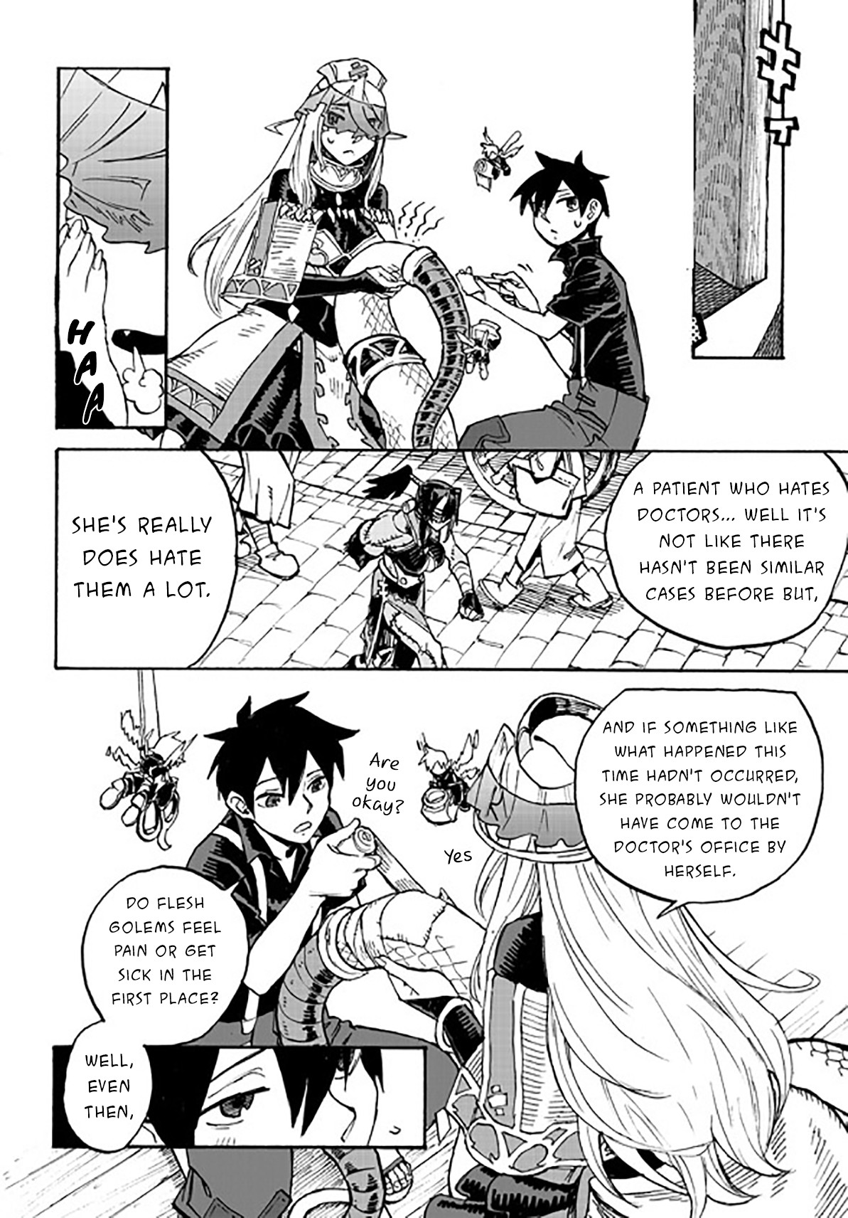 Monster Musume no Oishasan Chapter 3.1 page 21 - Chapter 3.1: The Third Case: The Flesh Golem Who Hates Doctors (1)