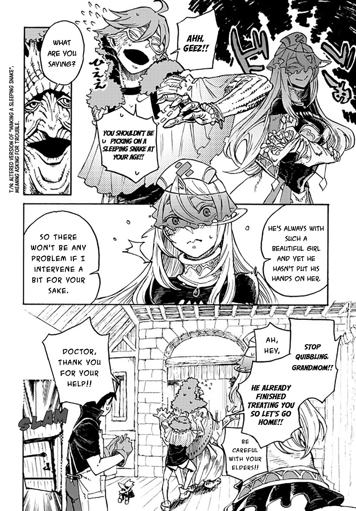 Monster Musume no Oishasan Chapter 3.1 page 5 - Chapter 3.1: The Third Case: The Flesh Golem Who Hates Doctors (1)