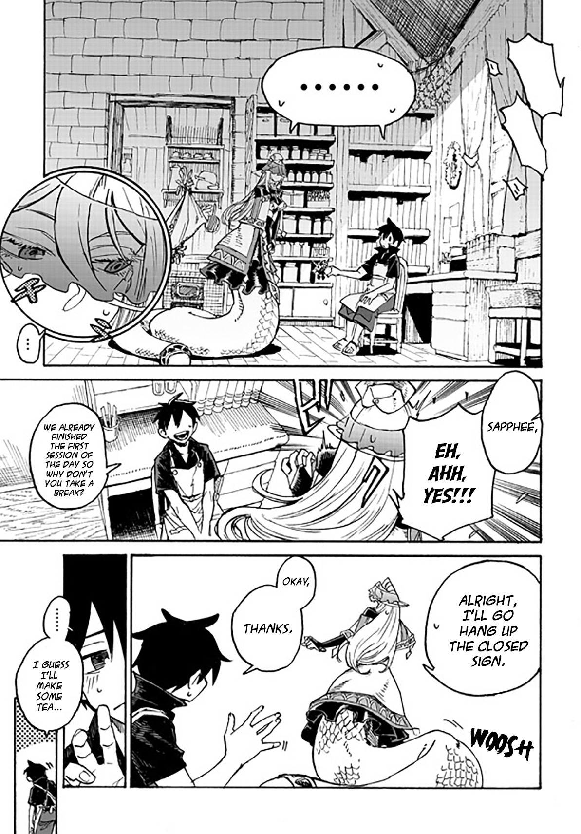 Monster Musume no Oishasan Chapter 3.1 page 6 - Chapter 3.1: The Third Case: The Flesh Golem Who Hates Doctors (1)