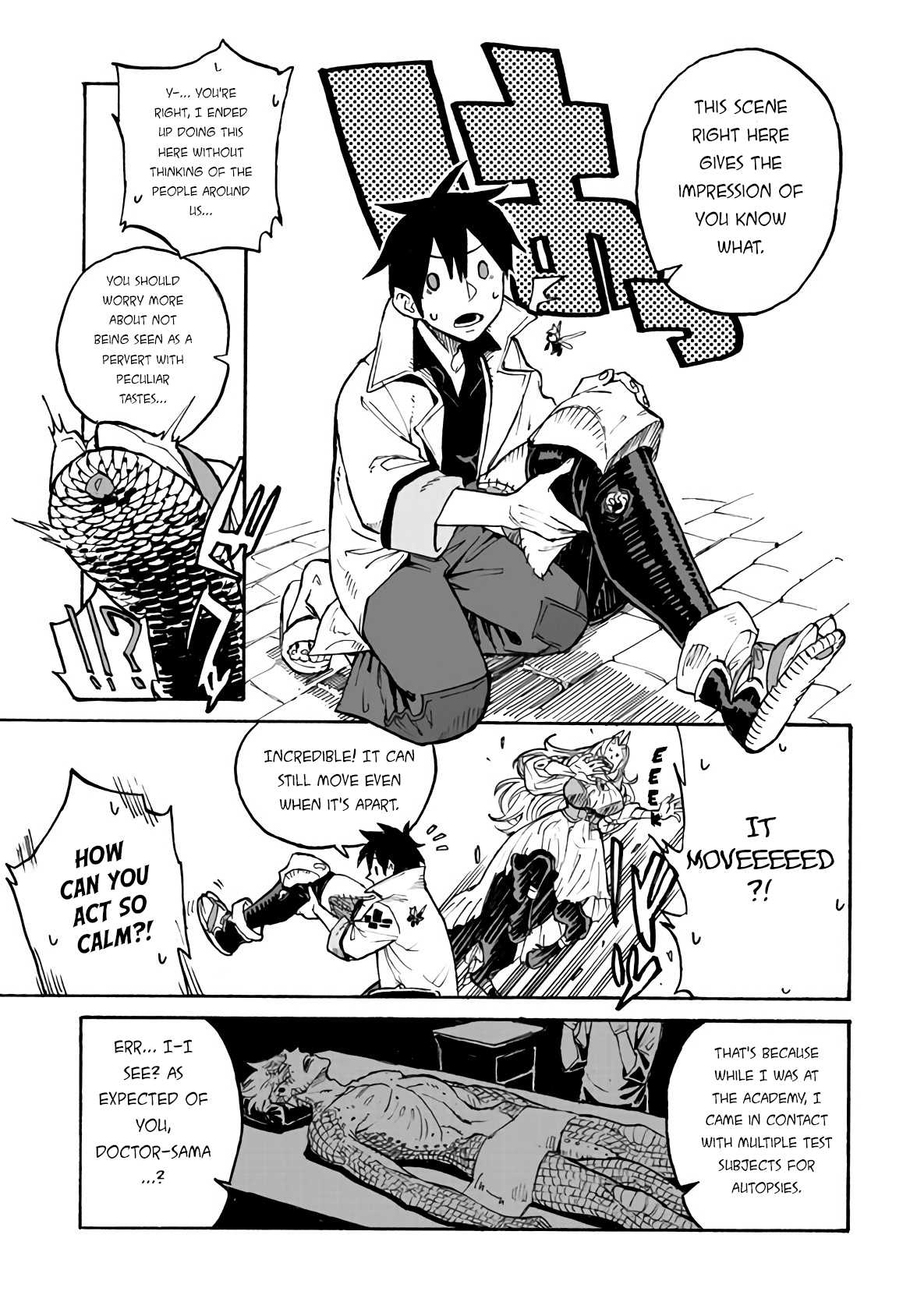 Monster Musume no Oishasan Chapter 3.2 page 10 - Chapter 3.2: The Third Case: The Flesh Golem Who Hates Doctors (2)