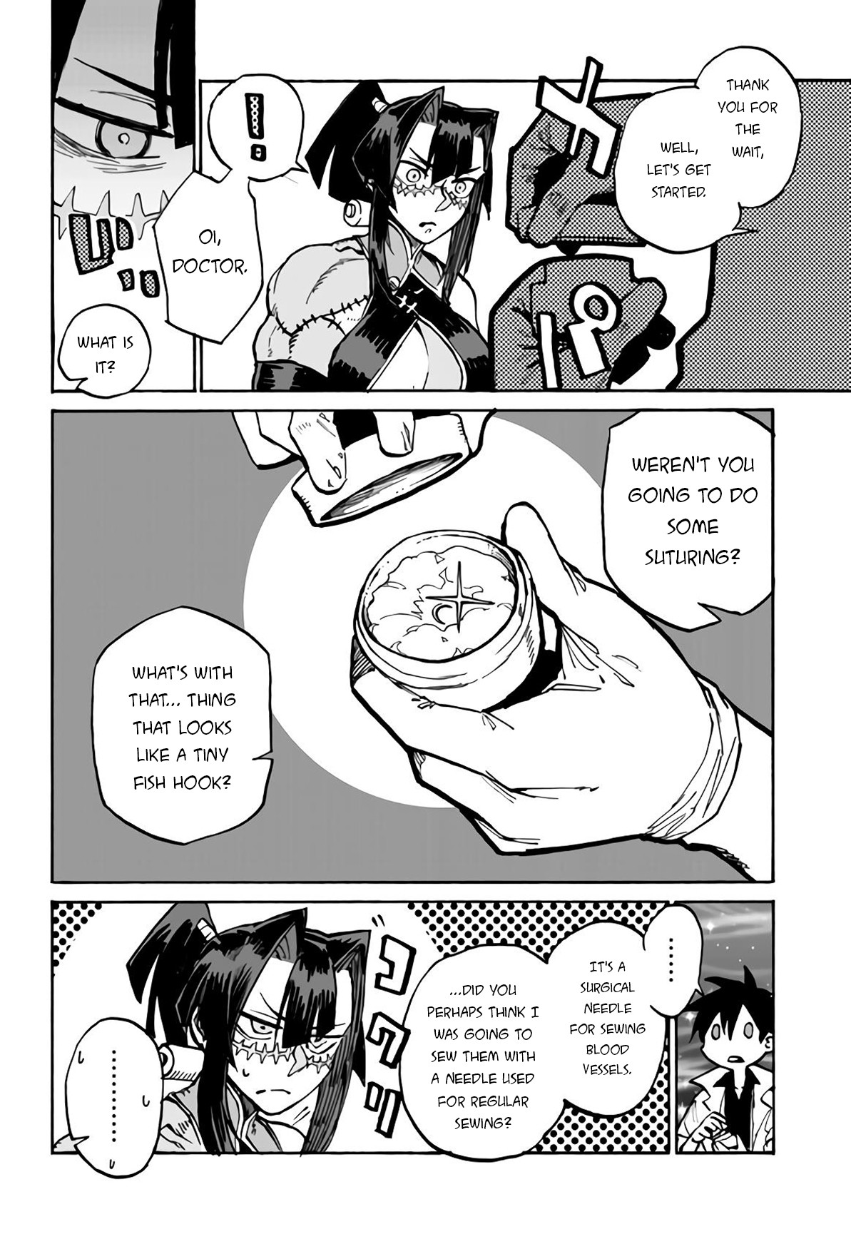 Monster Musume no Oishasan Chapter 3.3 page 15 - Chapter 3.3: The Third Case: The Flesh Golem Who Hates Doctors (3)
