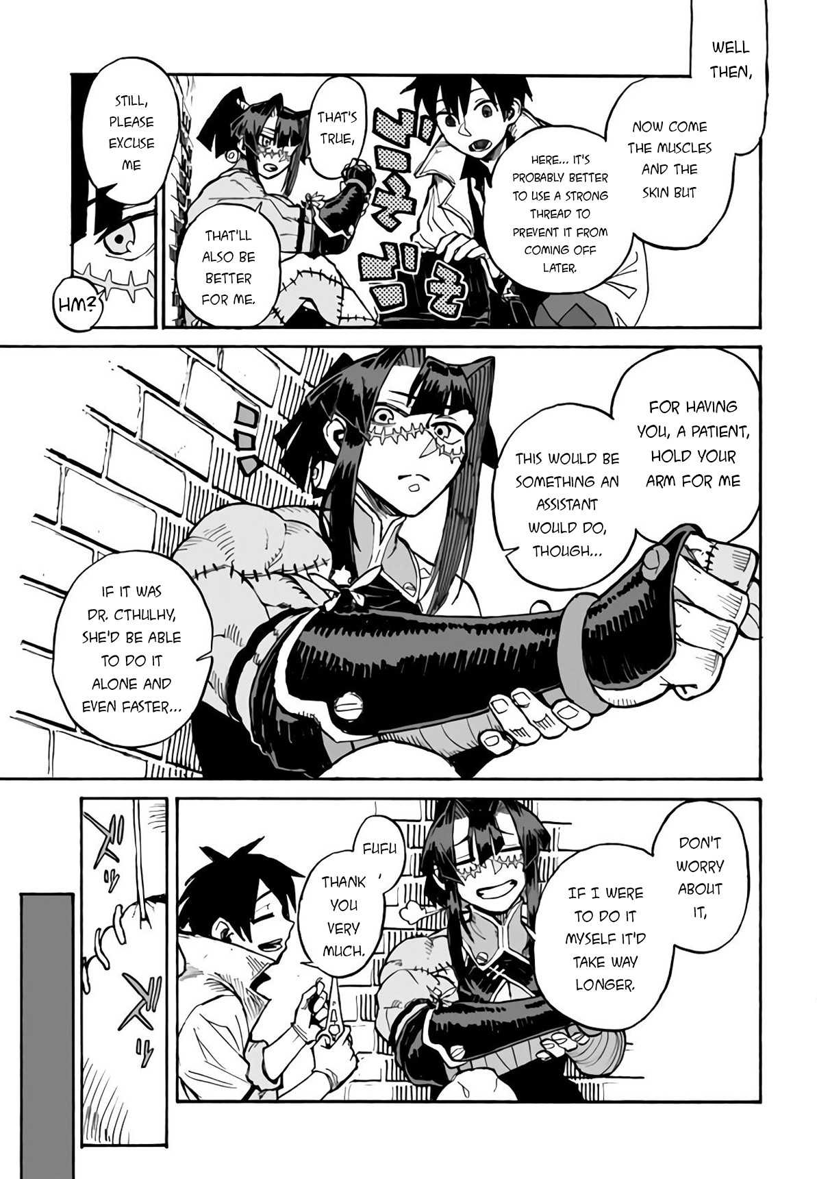 Monster Musume no Oishasan Chapter 3.3 page 22 - Chapter 3.3: The Third Case: The Flesh Golem Who Hates Doctors (3)