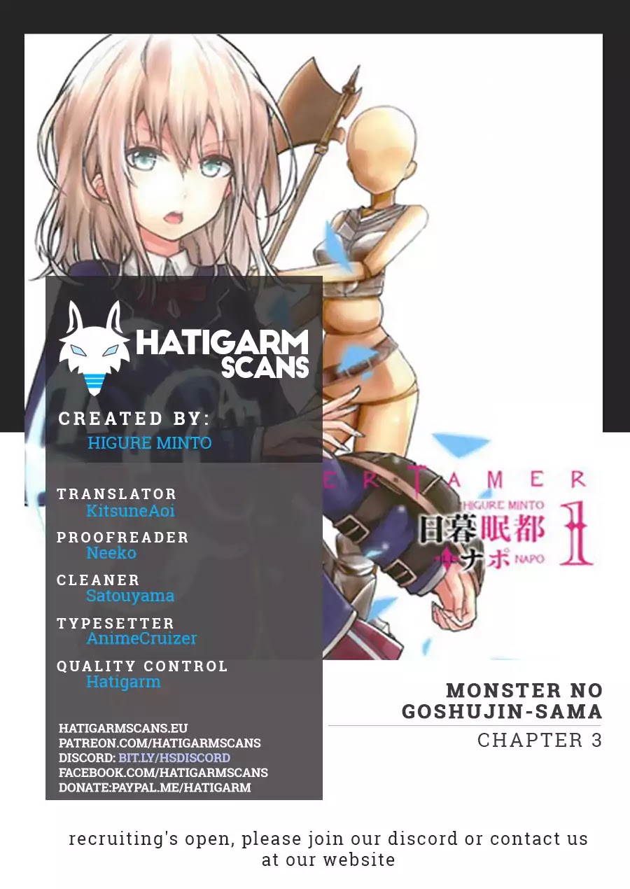 Monster no Goshujin-sama Chapter 3 page 1 - Chapter 3