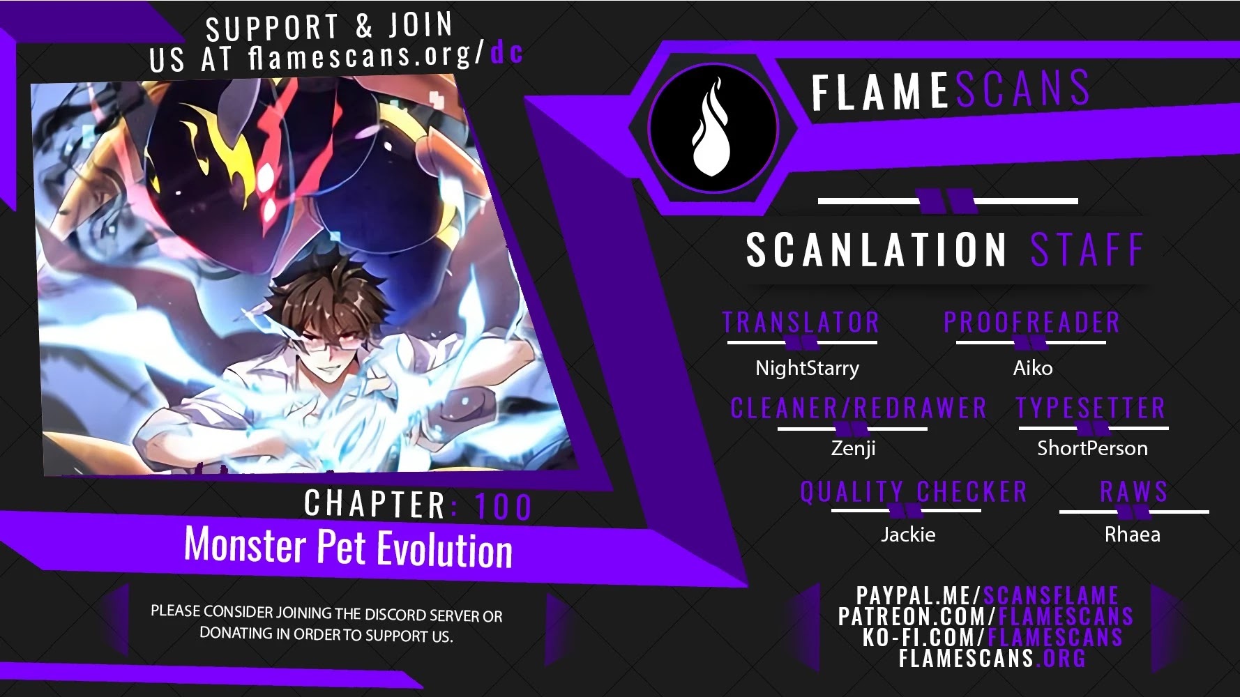 Monster Pet Evolution Chapter 100 page 1 - Chapter 100