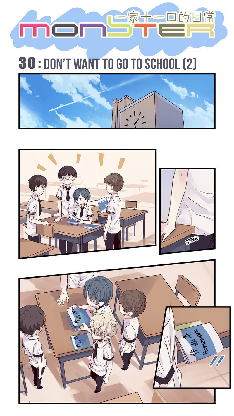Monster (W.P) Chapter 30.1 page 2 - Chapter 30.1: Don't want to go to School (2)