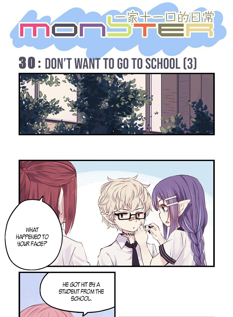 Monster (W.P) Chapter 30.2 page 2 - Chapter 30.2: Don't Want to go to School (3)