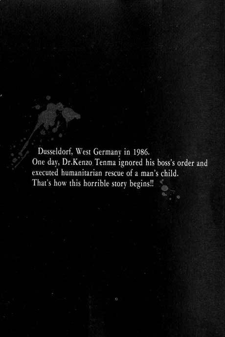 Monster Chapter 1 page 2 - Chapter 1: Herr Doktor Tenma