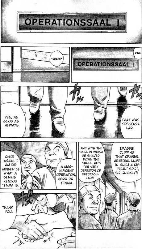 Monster Chapter 1 page 3 - Chapter 1: Herr Doktor Tenma