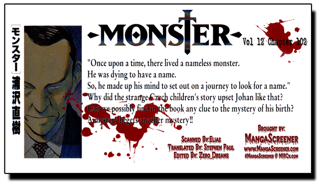Monster Chapter 102 page 1 - Chapter 102