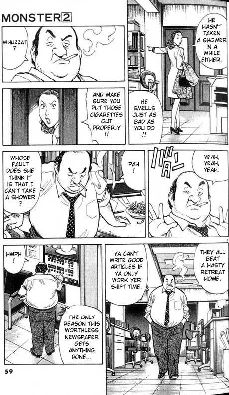 Monster Chapter 11 page 4 - Chapter 11: Reported Disapperance