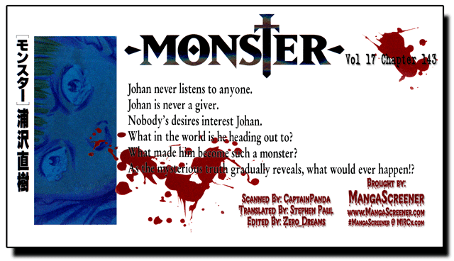 Monster Chapter 143 page 1 - Chapter 143