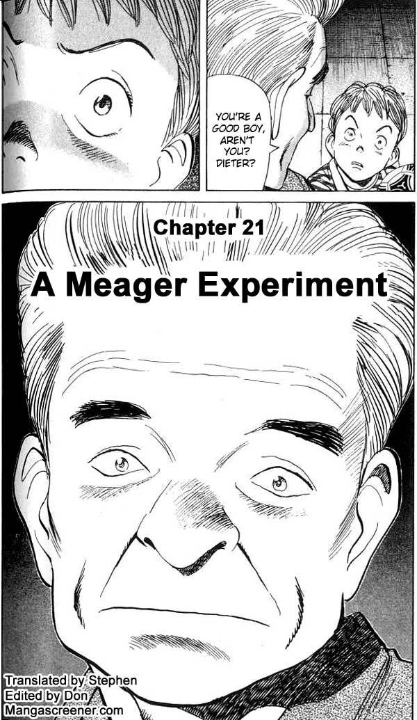 Monster Chapter 21 page 3 - Chapter 21: A Meager Experiment