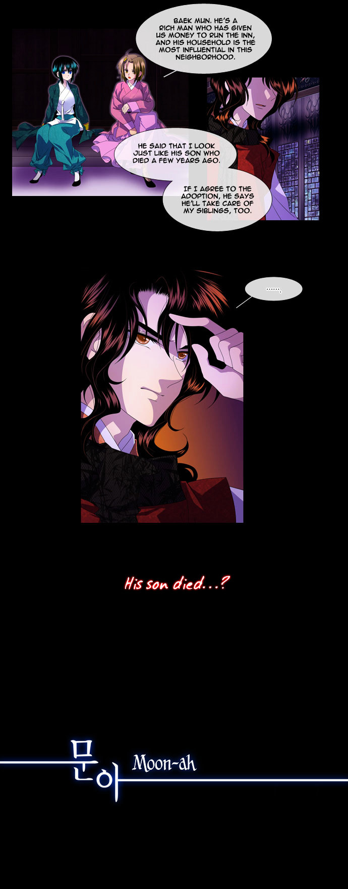 Moon-Ah Chapter 36 page 2 - Chapter 36 : Baek Ryeon and Haru (1)