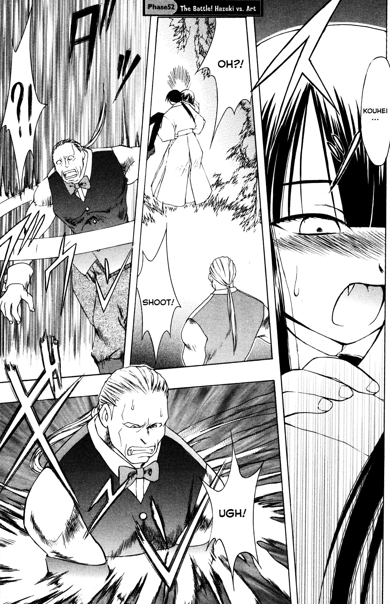 Moon Phase Chapter 52 page 1 - Chapter 52: The Battle! Hazuki vs. Art