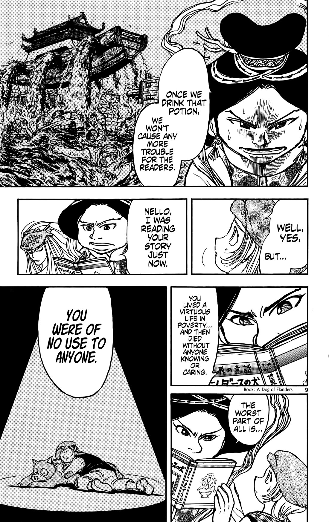 Moonlight Act Chapter 61 page 10 - Chapter 61: Article 16 - A Dog of Flanders and Urashima Taro Part 03 - Escape