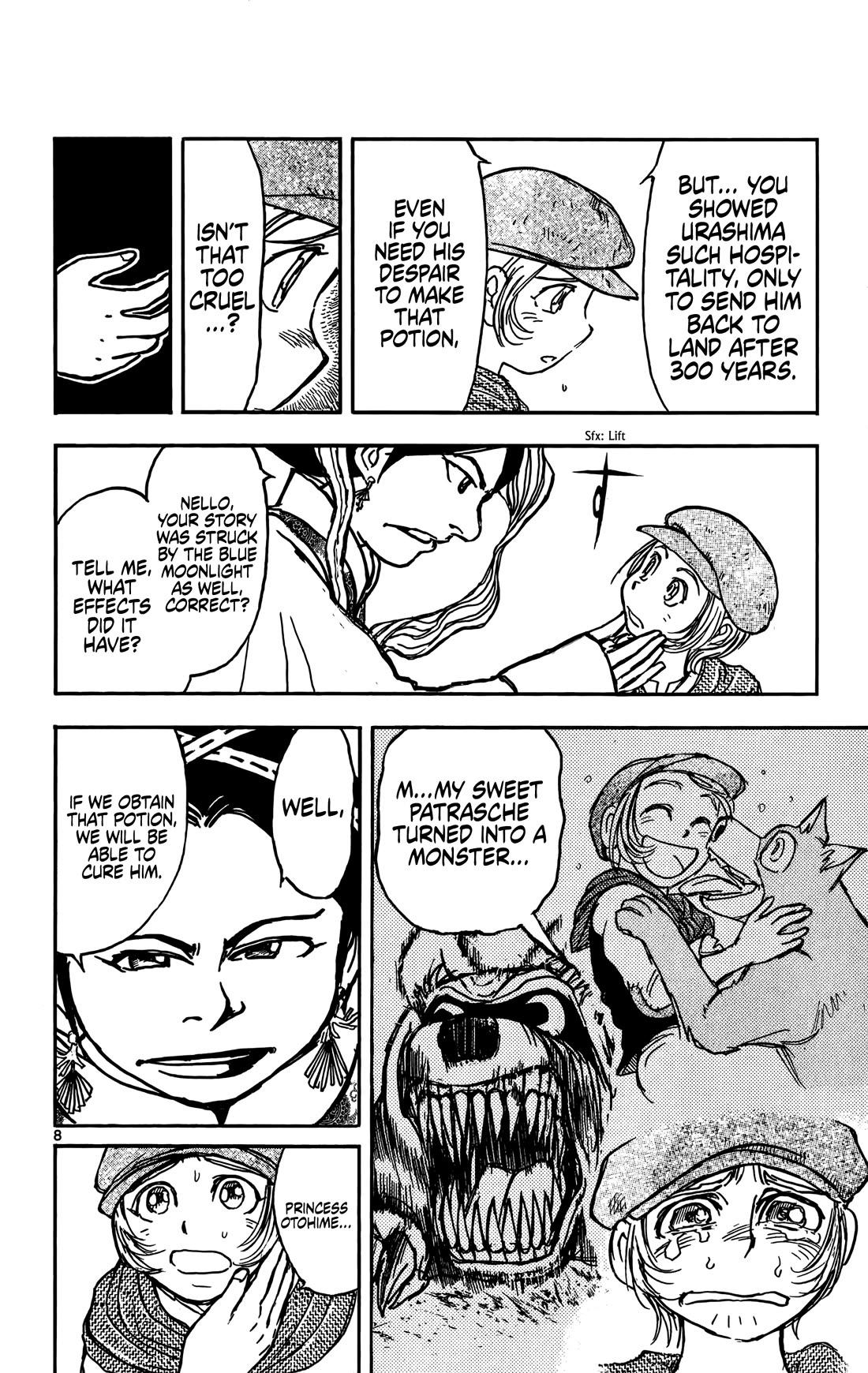 Moonlight Act Chapter 61 page 9 - Chapter 61: Article 16 - A Dog of Flanders and Urashima Taro Part 03 - Escape