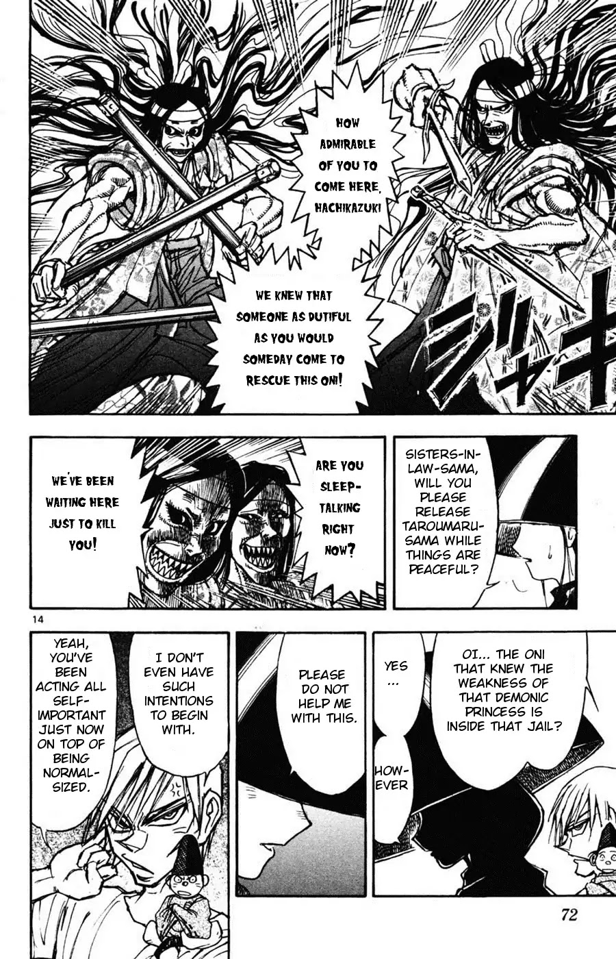Moonlight Act Chapter 9 page 14 - Chapter 9: 2nd Article - Issun Boushi Part 5 - Issun Boushi And Gekkou, Scolded