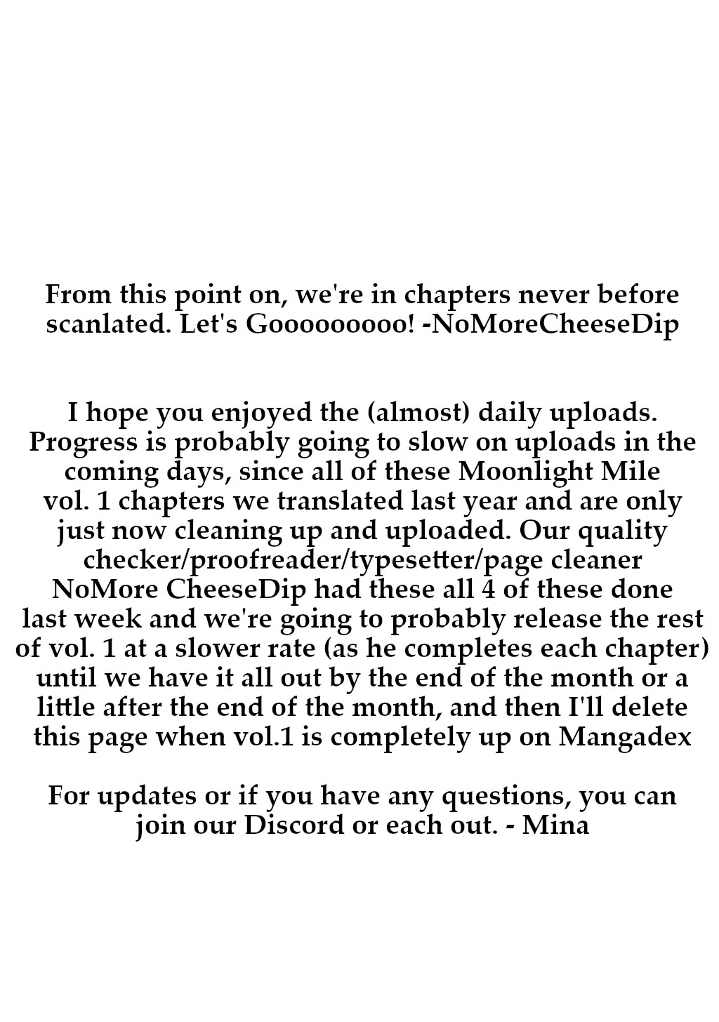 Moonlight Mile Chapter 4 page 1 - Chapter 4: We Love Baseball