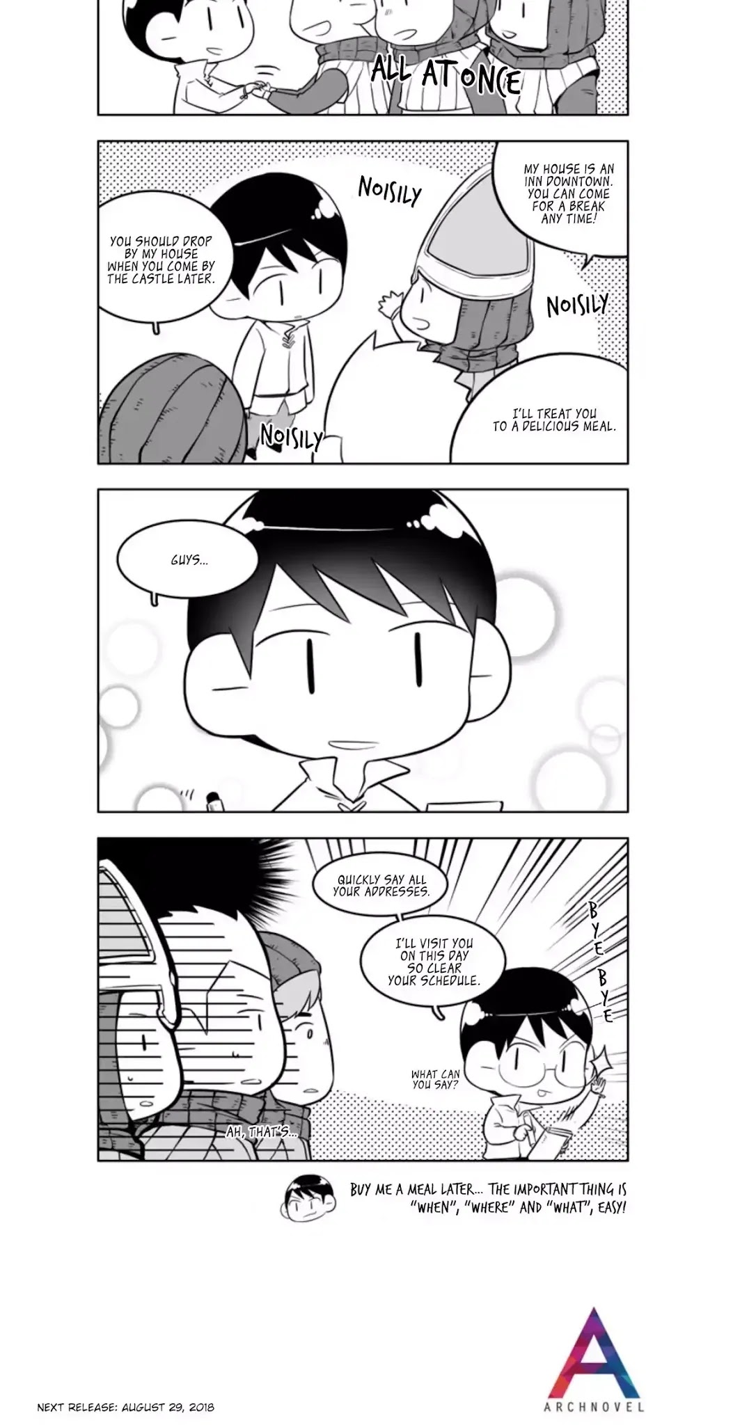 Moonlight Sculptor 4-koma Chapter 109 page 2 - Chapter 109: Saying Goodbye