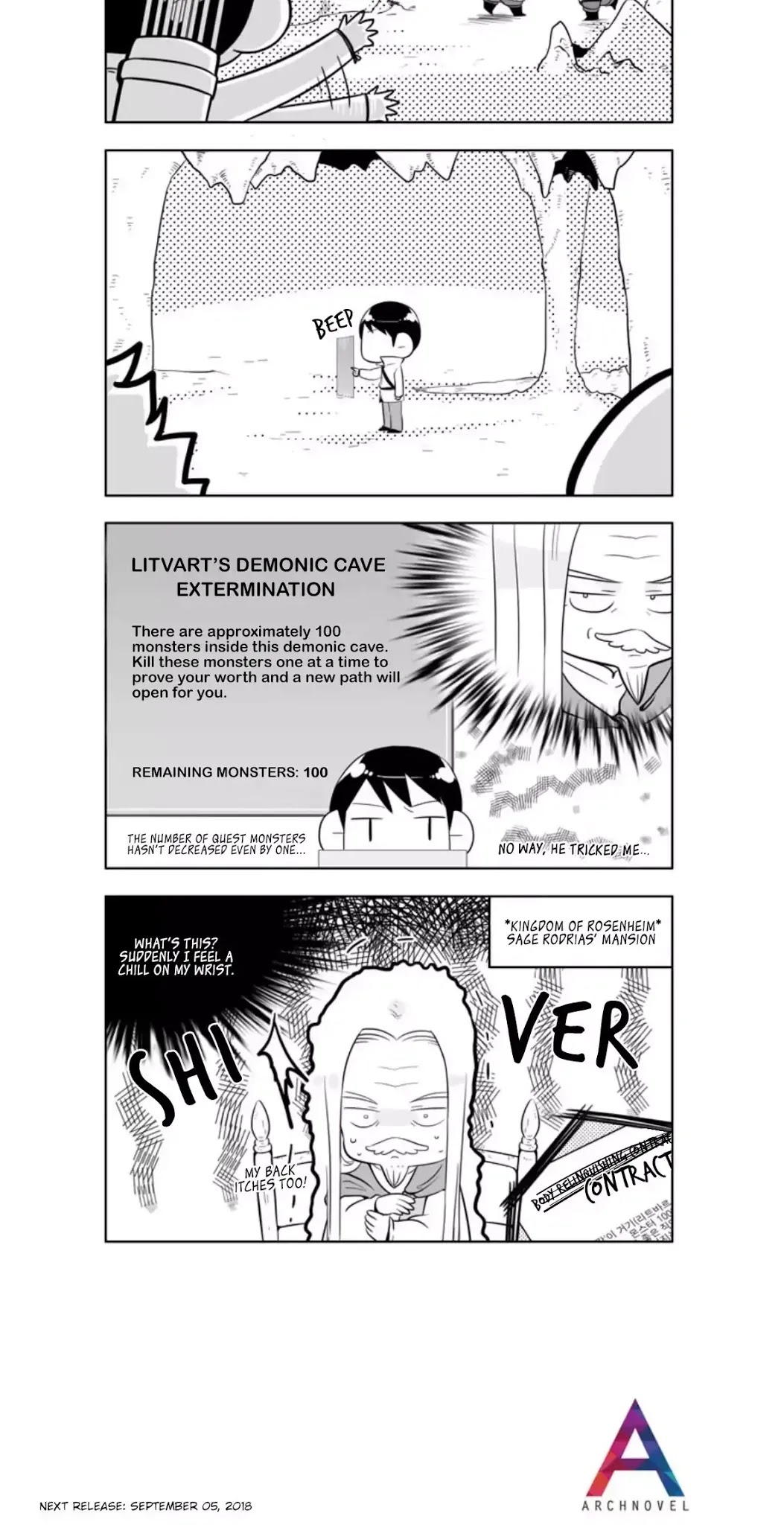 Moonlight Sculptor 4-koma Chapter 110 page 2 - Chapter 110: When Someone tells me a story