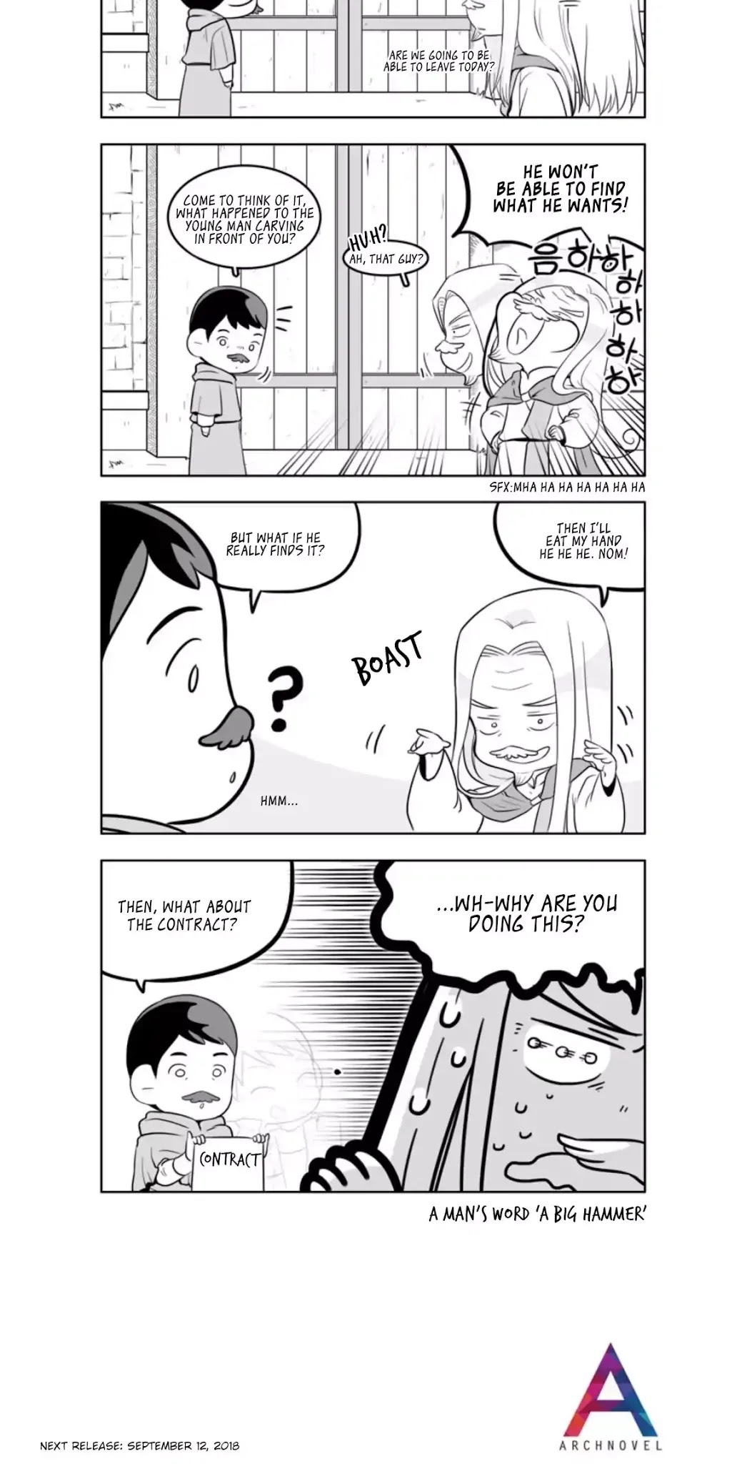 Moonlight Sculptor 4-koma Chapter 111 page 2 - Chapter 111: A Man's Word