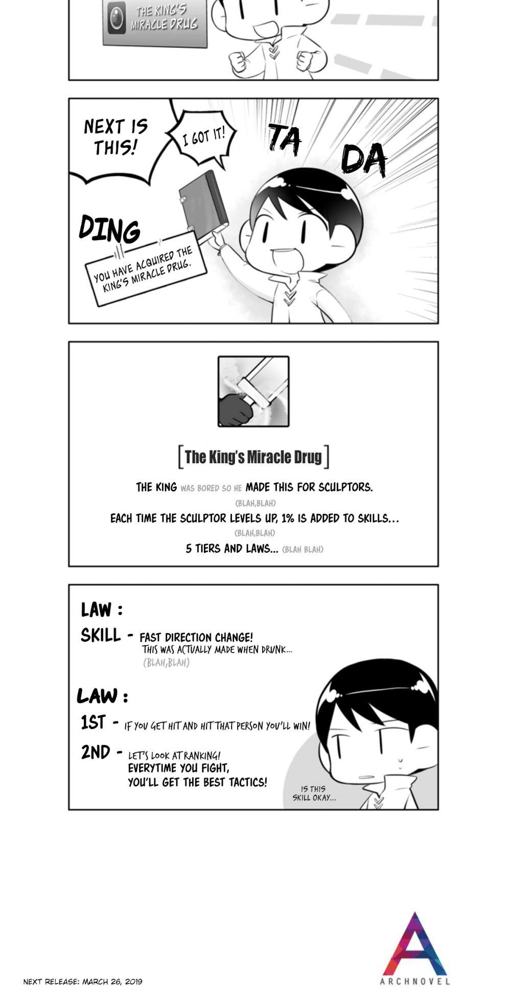 Moonlight Sculptor 4-koma Chapter 132 page 2 - Chapter 132: The Emperor's Free Swordsmanship