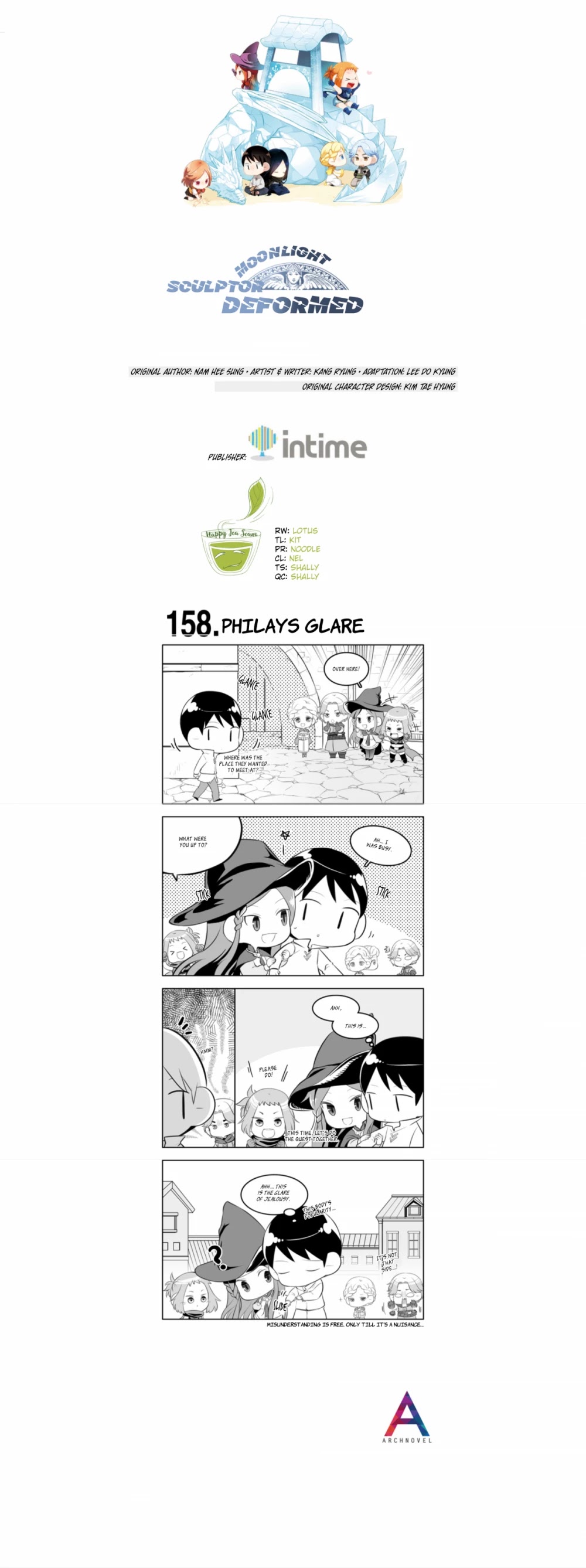 Moonlight Sculptor 4-koma Chapter 158 page 1 - Chapter 158: Philays Glare