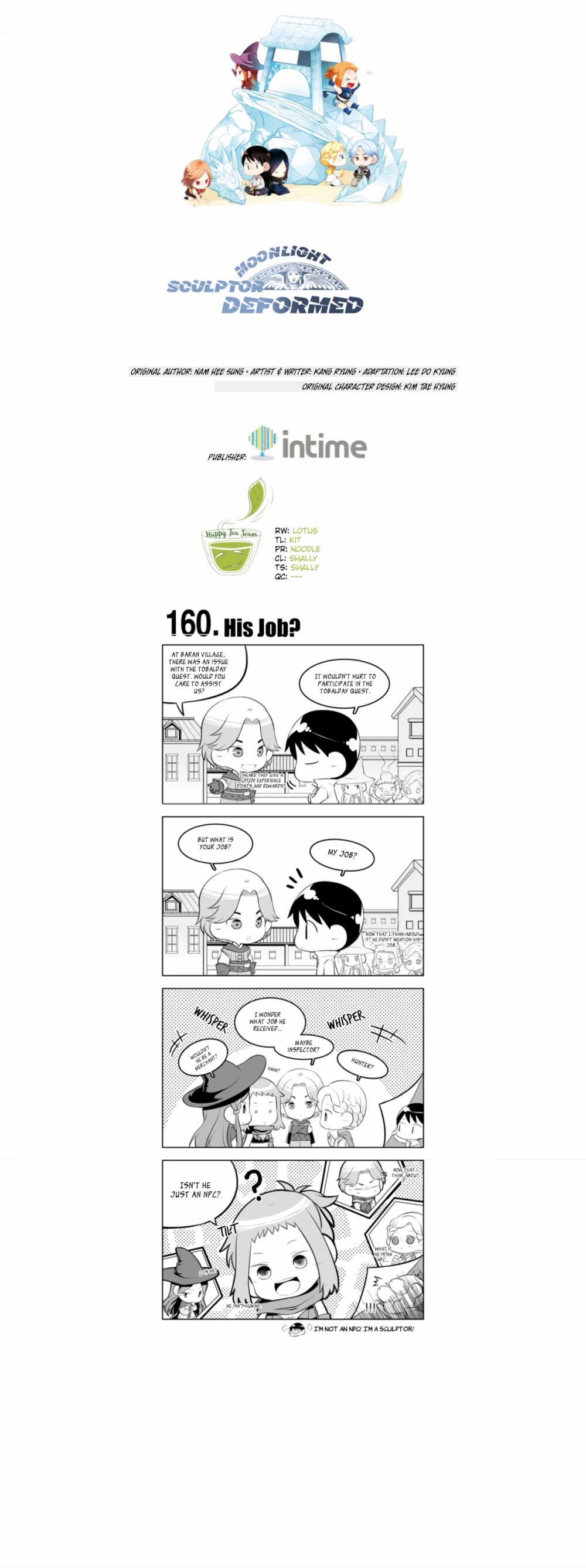 Moonlight Sculptor 4-koma Chapter 160 page 1 - Chapter 160: His Job?
