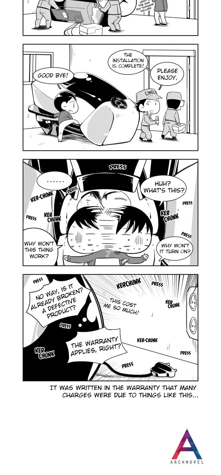 Moonlight Sculptor 4-koma Chapter 20 page 2 - Chapter 20: Installing the Console