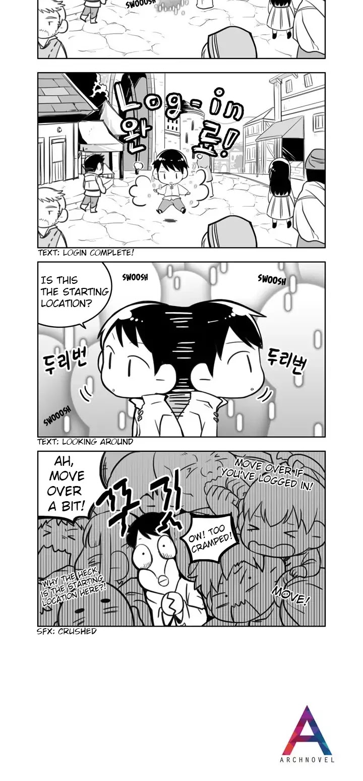 Moonlight Sculptor 4-koma Chapter 23 page 2 - Chapter 23: Login