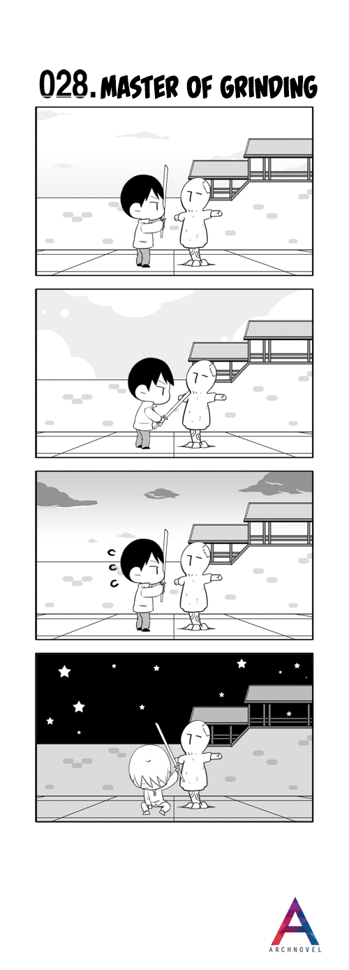 Moonlight Sculptor 4-koma Chapter 28 page 1 - Chapter 28: Master of Grinding