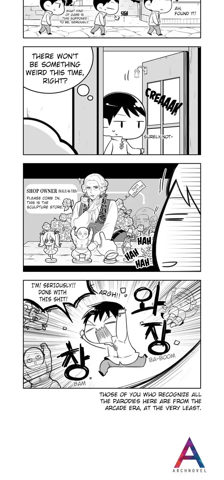 Moonlight Sculptor 4-koma Chapter 36 page 2 - Chapter 36: Find the Sculpture Shop, Part 3