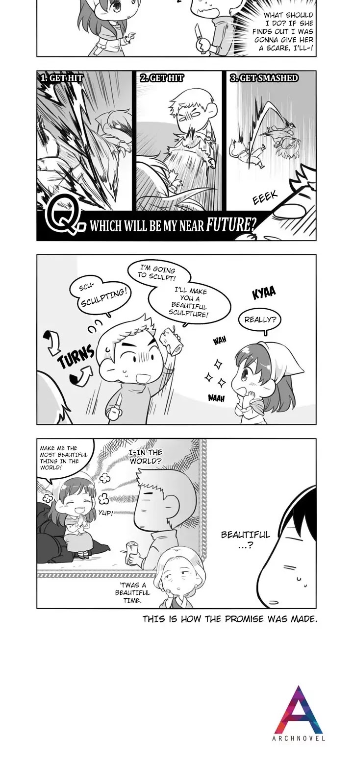 Moonlight Sculptor 4-koma Chapter 43 page 2 - Chapter 43: Zahab's Promise