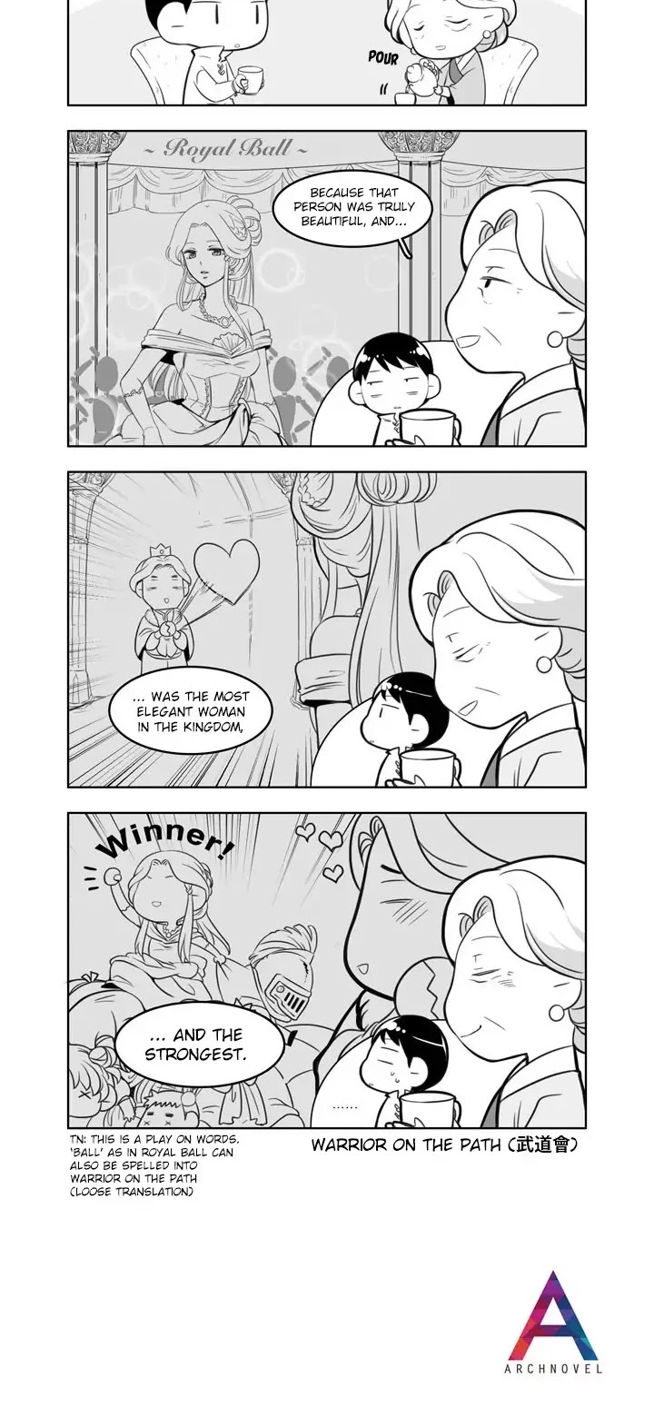 Moonlight Sculptor 4-koma Chapter 44 page 2 - Chapter 44: Why Evane Became Queen